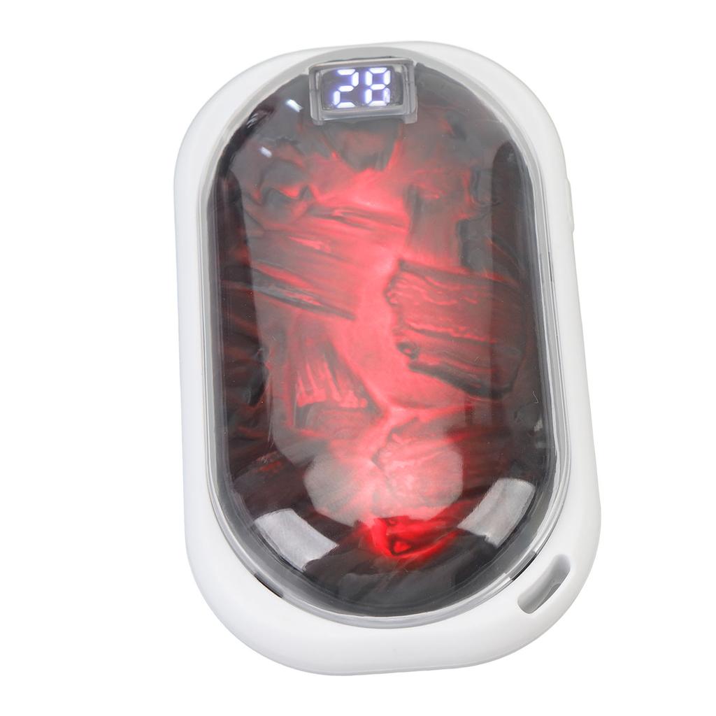 2 In 1 Hand Warmer Power Bank Dynamic Flame Light 3 Temperature Settings 3600mAh Rechargeable