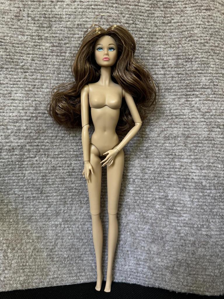 1/6 PP Face Mold Super Model Doll Figures FR Beige Dark Brown Skin Tone Joints Movable Solid Doll 30cm Doll Kids Birthday Gift