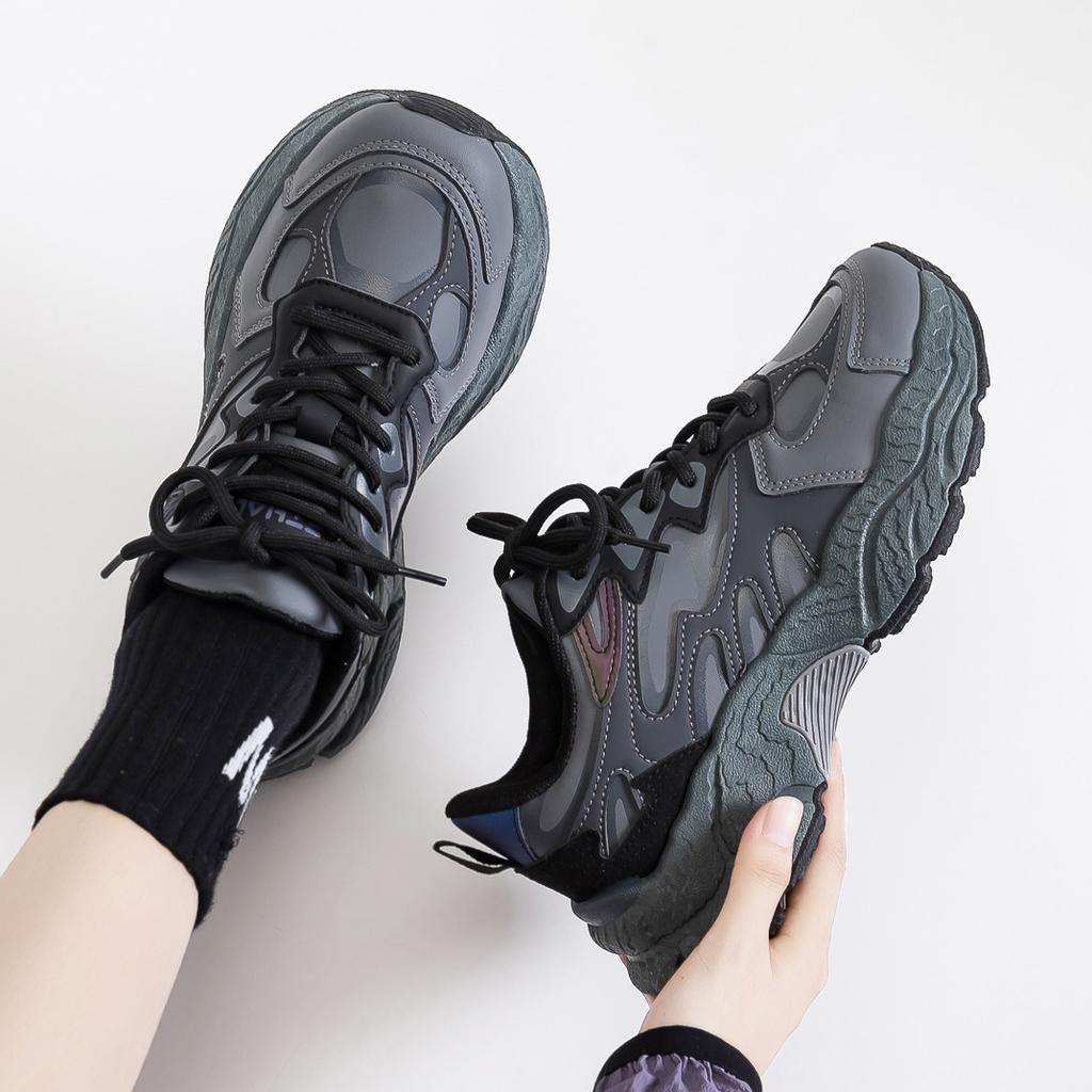 New women's shoes sports shoes women's autumn versatile casual shoes black shoes platform running shoes women