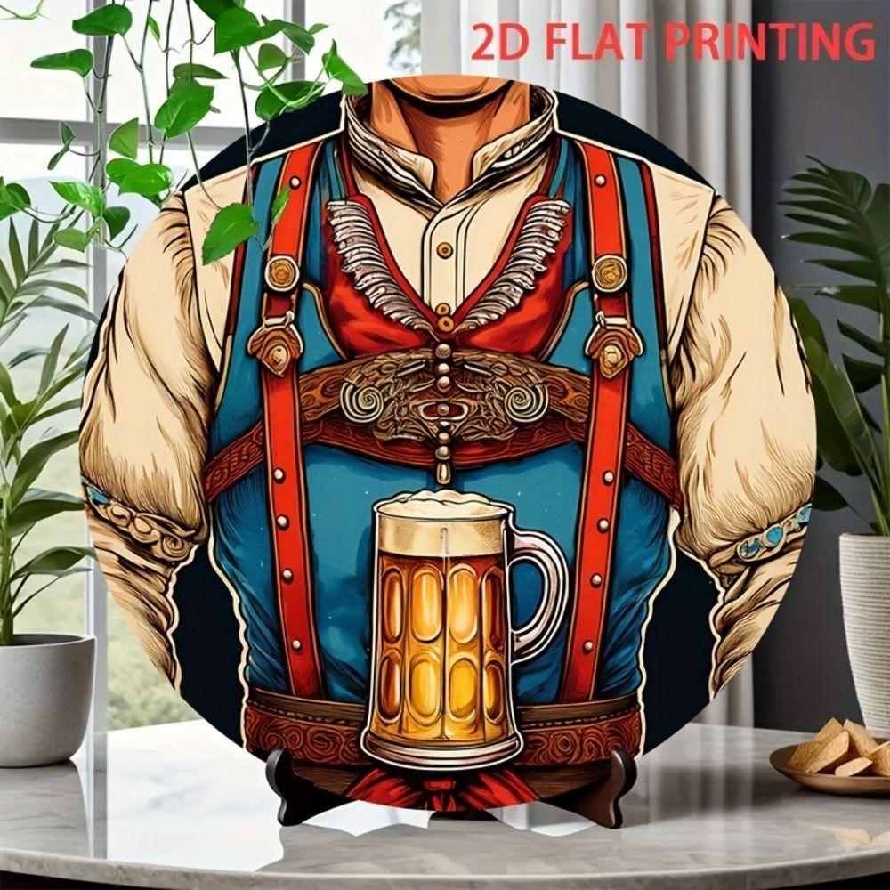 Segno in Latta Metallico Birra Decorazione Murale 20x30cm