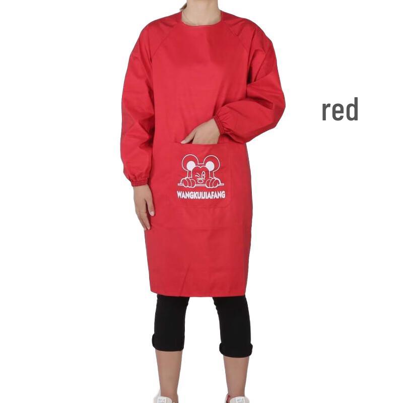 Jiemengzhe Women s Long Sleeve Waterproof Apron