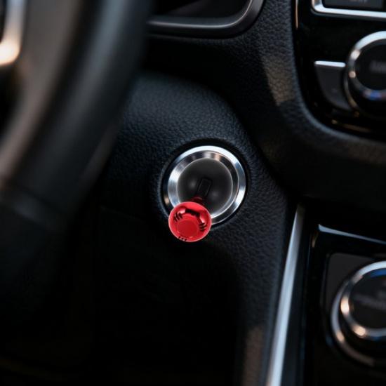 Push Start Button Cover: Car Joystick Push To Start Engine Stop Ignition Button