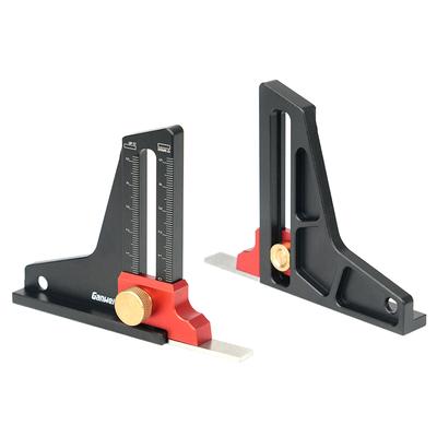 Höhenmesser aus Aluminiumlegierung, Doppelskalen, Heim-DIY-Holzbearbeitungs-Höhenmesswerkzeug, Tischsägen-Tiefe