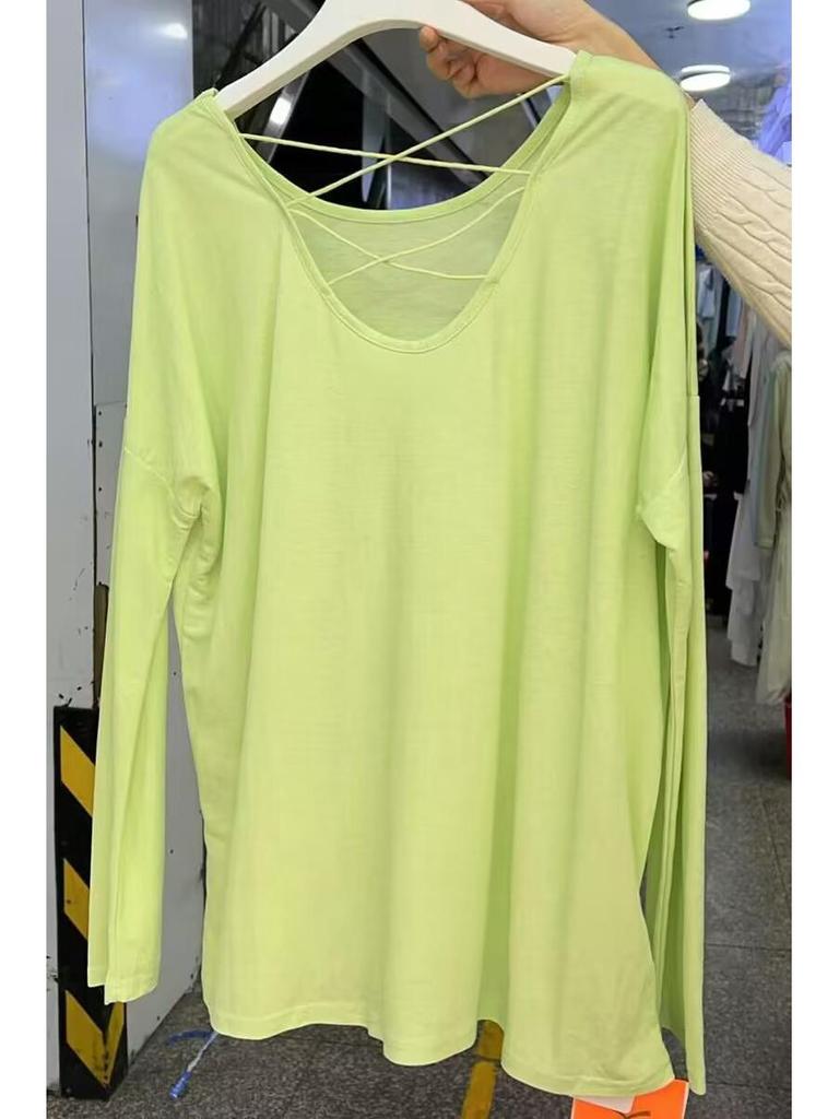 2025 Summer Ice Silk Backless Cutout Sun Protection Cardigan - Slimming Loose Fit Long Sleeve Top