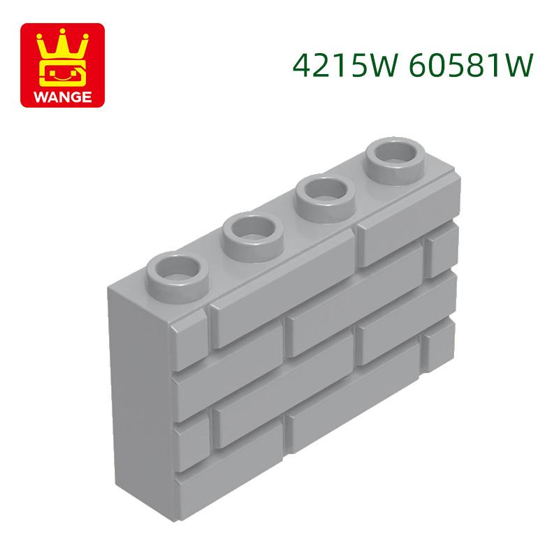 52Pcs/Lot 4215W 60581W 2x4 Thick Wall Construction Bricks MOC House Contruction Works With featuring Blocks Kids Playthings Gift Idea