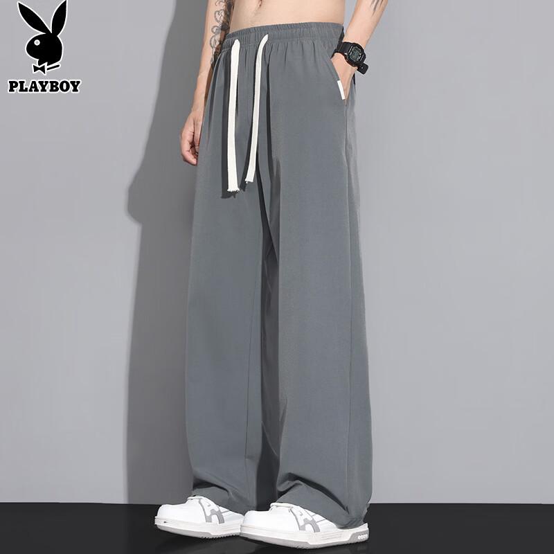

Playboy Men s Ice Silk Quick-Dry Wide-Leg Pants 2XL