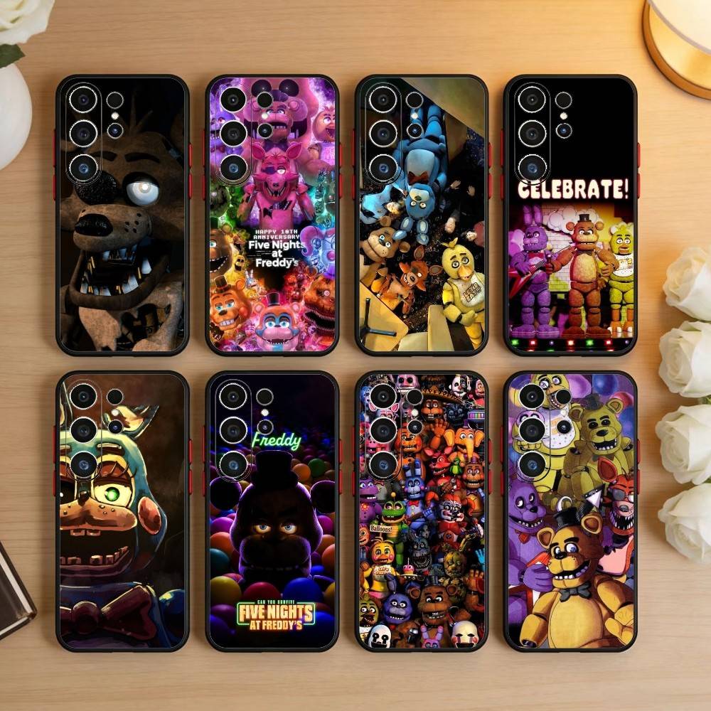 Five Nights At Freddy's Phone Case For Samsung S26,S25,S24,S23,S22,S21,S20,S30,Ultra,Plus,Fe,Note,5G Black Cover