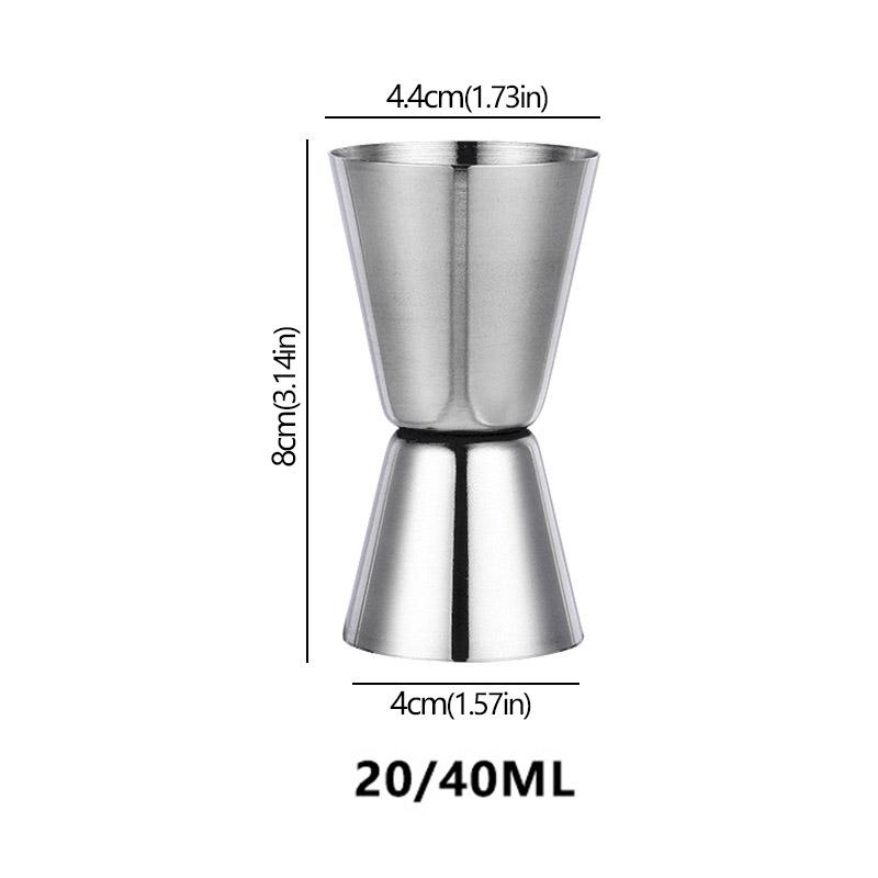 Stainless Steel Cocktail Measuring Jigger Double Shaker Cup Shot Drink Spirit Measure Jigger Kitchen Gadgets Bar Accessories