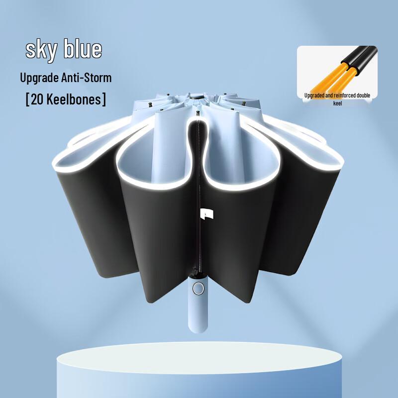 Yudu Reflective Folding All-Weather Umbrella (2-Pack)