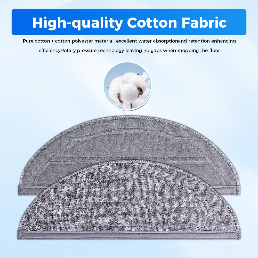 Reusable Mop Pads for Roborock Q10 S5/Q10 S5+ /Q10 VF /Q10 VF+/Q10V /Q10V+ /S8 Pro /S8 Pro+ Washable Mop Cloth Replacement Parts