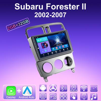 2 DIN Android Carplay Car Radio For Subaru Forester II 2002-2007 Multimedia Player Head Unit Stereo GPS Navigation BT WIFI 2+32GB