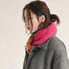 Korean Style Winter Warm Wool Scarf For Women Design Striped Elastic Knitted Scarves Female Bandana Thick Neckerchief Shawl