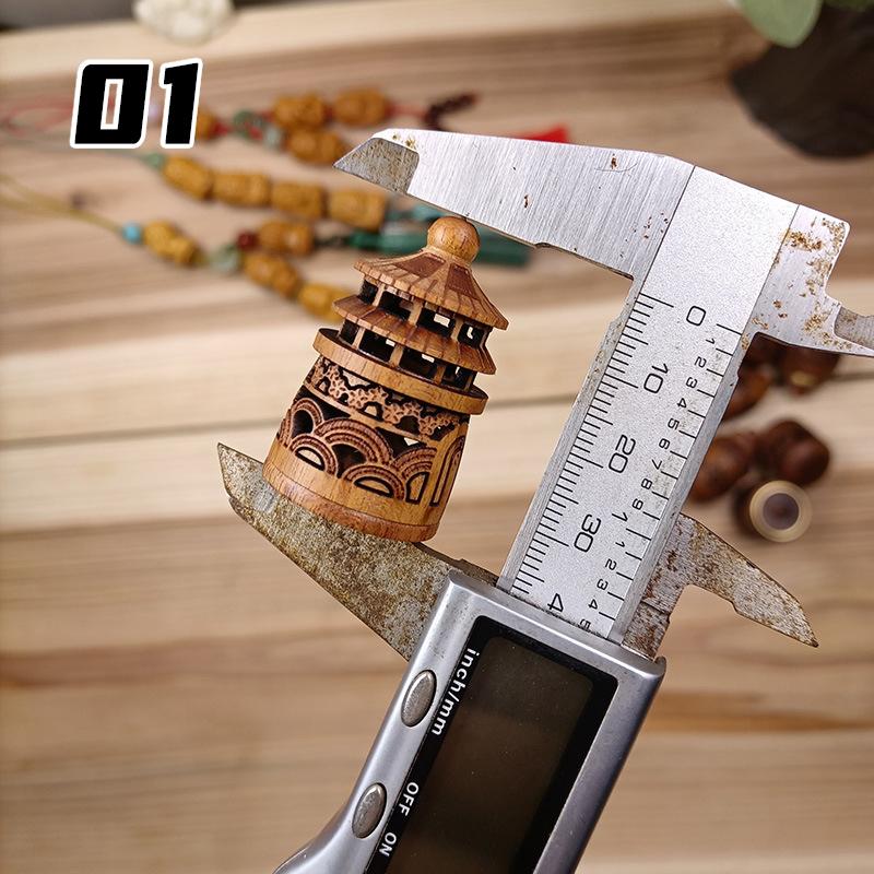 

Деревянная полая резная бутылка для ароматерапии Мини-ваза Пагода Подвеска для автомобиля Бутылка-диффузор для ароматов Герметичная банка Подвеска Новый