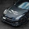 Flying Eagle Graphics Car Hood Body Vinyl Decals Bonnet Hood Sticker Truck Windshield Eagle Bird Wing Decor Exterior Accessories