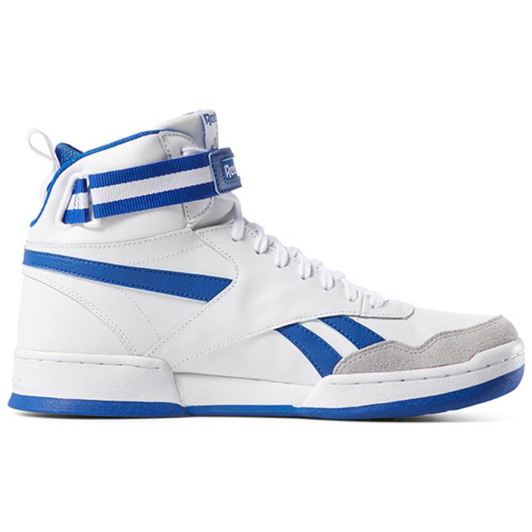 Reebok BB 5400 MU Rundzehen-Schnür-High-Top-Basketballschuhe Herren-Sneaker Weiß Blau CN7224