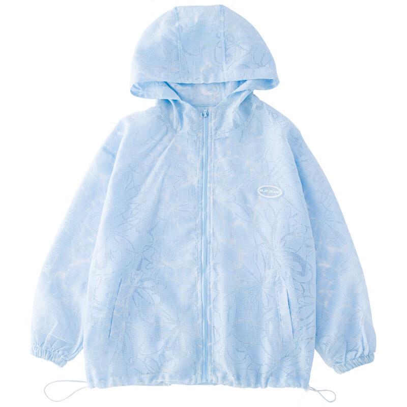 Moonkids Girls' Ice Silk Sun Protection Hooded Jacket