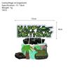 Set Decorazioni Festa di Compleanno Camouflage Militare - Ghirlanda e Topper per Cupcake (4 pezzi)