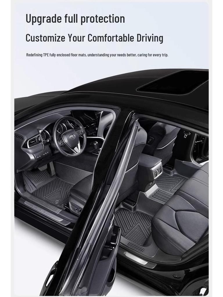 Volkswagen Teramont X Floor Mats, 17-24 Models, Fully Enclosed 7-Seater TPE