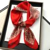 70*70cm Silk Feeling Brand Design Scarf Women Print Shawl Wrap Headkerchief Hijab Female Hair Hand Wrist Bandana Neck Tie