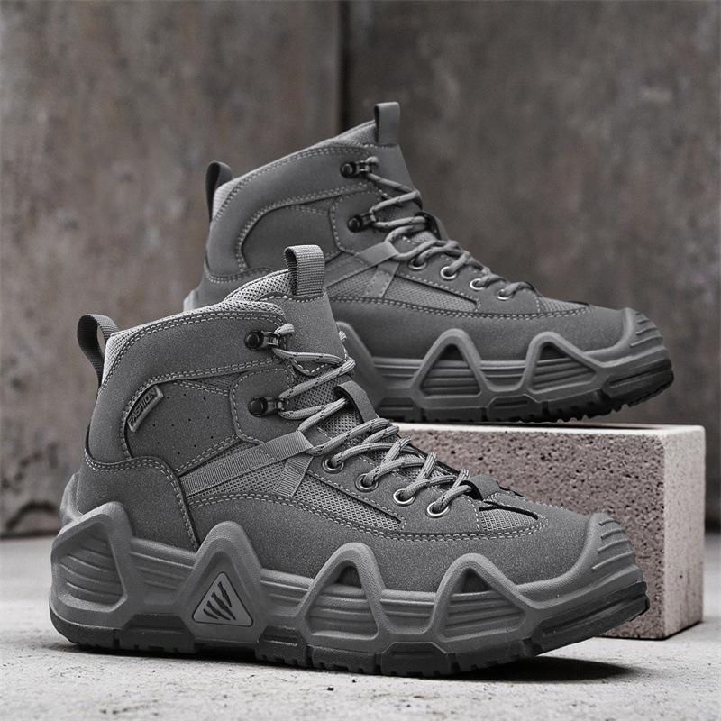 Odporne na zużycie męskie ultralekkie buty taktyczne outdoorowe buty średniej wysokości pustynne buty outdoorowe antypoślizgowe rekreacyjne profesjonalne sportowe buty trekkingowe męskie