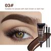 Eyebrow Mascara Waterproof Long Lasting Eyebrow Gel with Brush and Applicator Suitable for Light and Tan Hair Eyebrow Styling Makeup