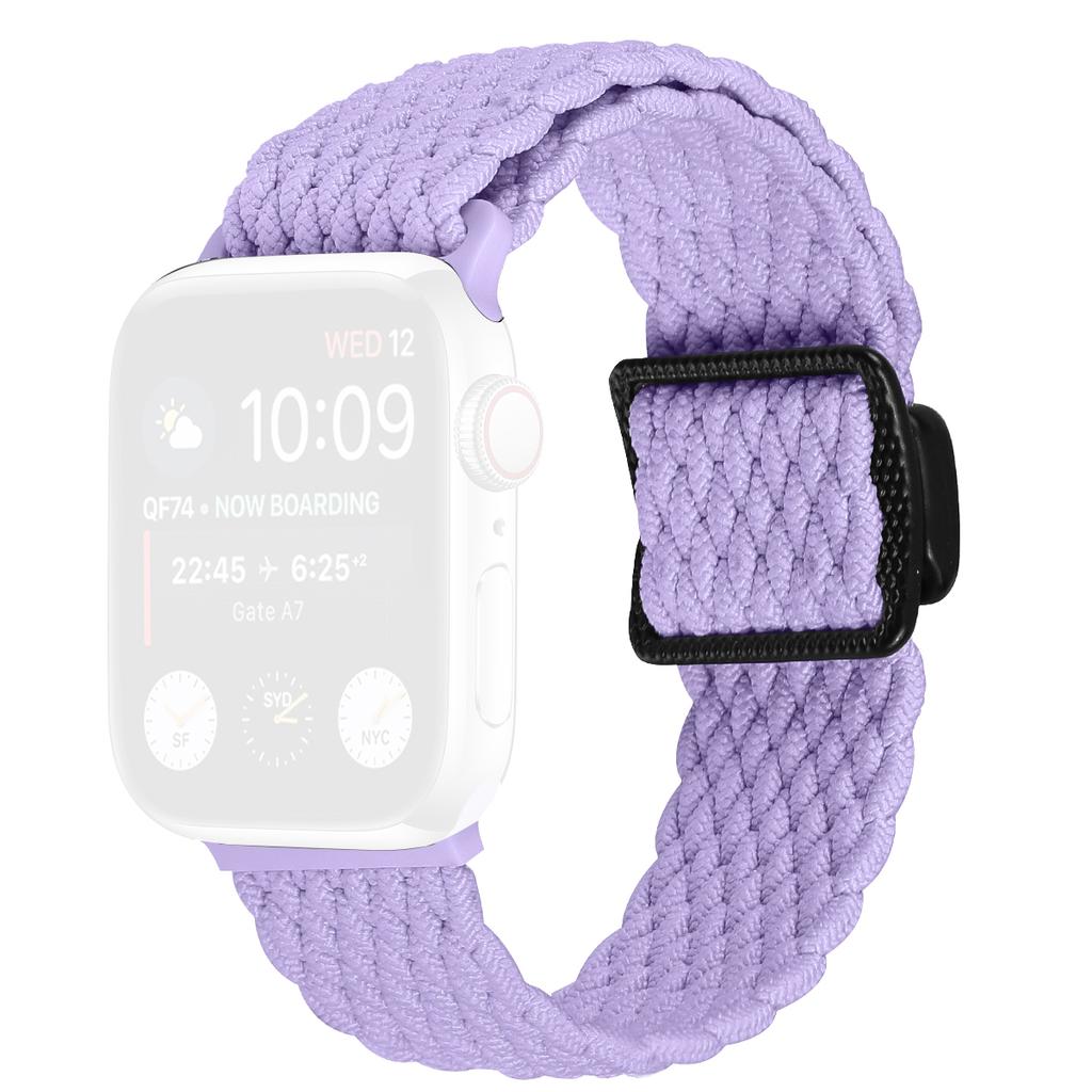 Nylon Strap for Apple Watch Series 10 9 8 7 SE 6 5 4 3 2 1 42mm 41mm 40mm 38mm Braided Watch Band with Magnetic Buckle
