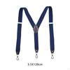 Classic Men's Suspenders with Metal Clips for Formal Wear
