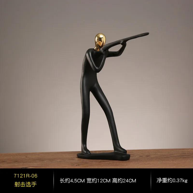 Sports Figure Modeling Resin Ornament Home Living Room Porch TV Cabinet Wine Cabinet Bookcase Office Desktop Decoration