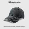 25 early autumn new personalized retro embossed washed denim cap children's baseball cap tide
