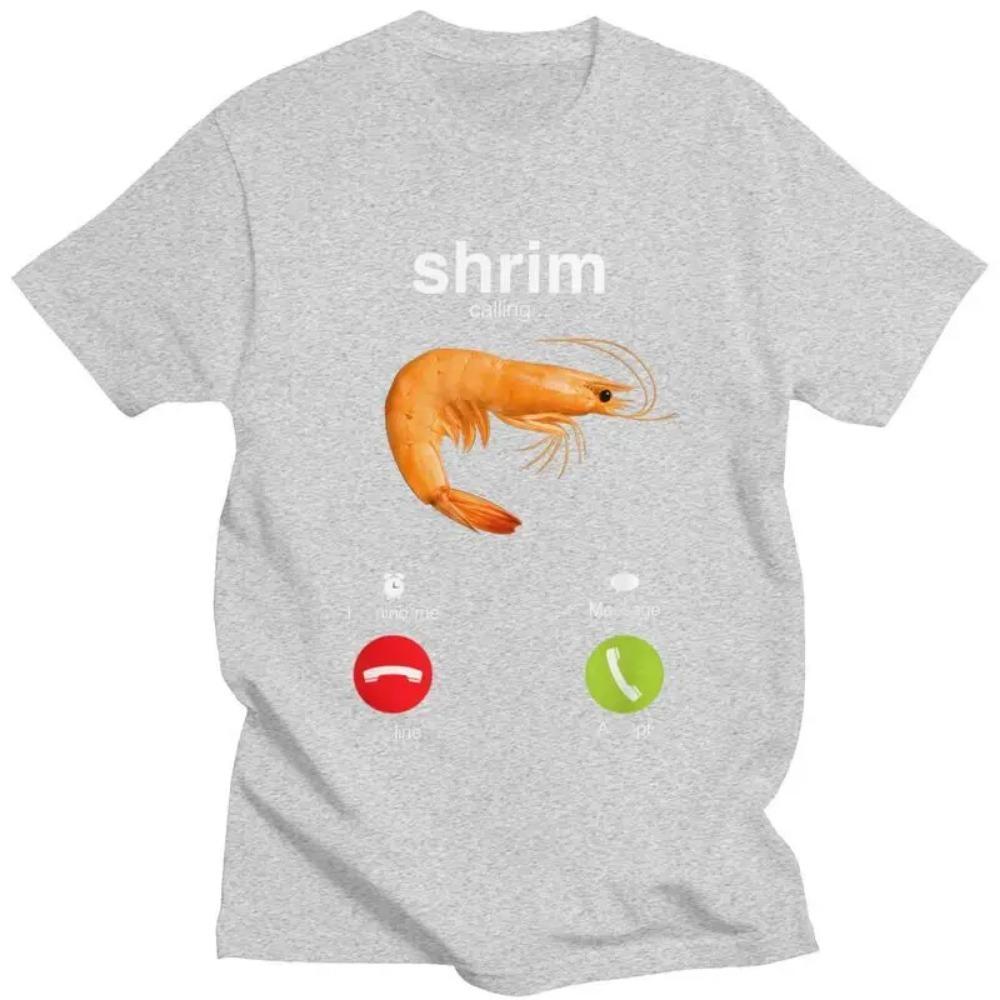 Shrim Ringer T-shirt Dam Kortärmad Rolig Räk Meme T-shirt Street Style T-shirt Topp Damkläder Grafiska T-shirts