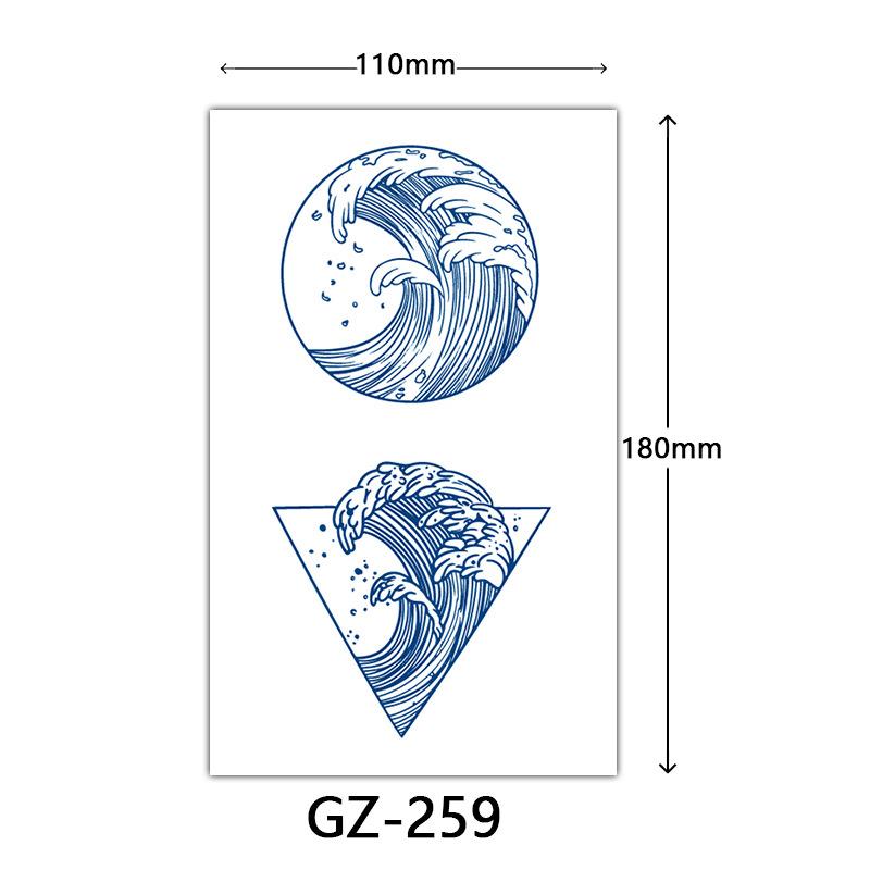 Herbal Semi-Permanent Tattoo Sticker, Semi-Permanent Tattoo Sticker, Anti-Rub, Anti-Sweat Tattoo