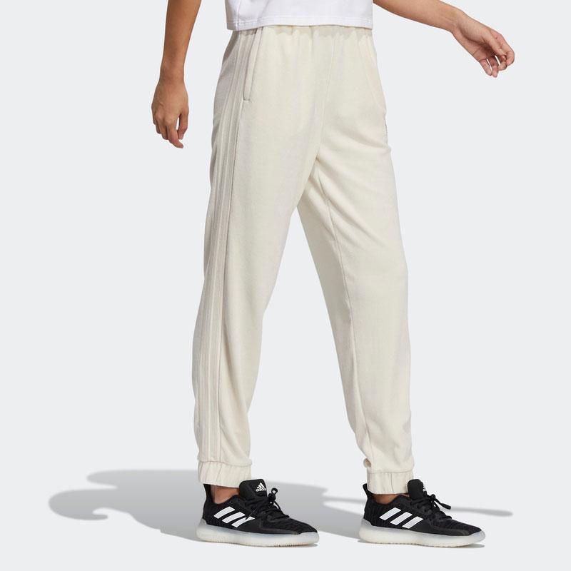 Adidas Embroidered Logo Jogger Sweatpants Women Bottoms Off-White HG1824
