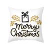 Christmas Pillow Cover Cartoon Letter Print Cushion Cover Office Sofa Pillow Cover Home
