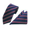 Polyester Large Waist Men'S Tie Men'S Pocket Towel Two-Piece Set