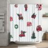 TU Farmhouse Truck Shower Curtain Rustic Red Truck Christmas Holiday Bathroom Decor Farmhouse Decor Van Truck Lover Gift Home De