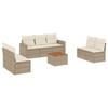 VidaXL Salon de Jardin avec Coussins 8 pcs, Canapés de Terrasse, Ensemble de Meubles de Patio, Mobilier d'Extérieur, Beige 3256408