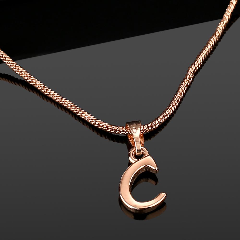 

Estele Valentine gift - Подвеска Intital C Letter с покрытием из розового золота для женщин