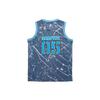 Li-Ning Basketball Competition Jersey Men Tops Blue-With-Spots-Full-Print AAYQ105-1