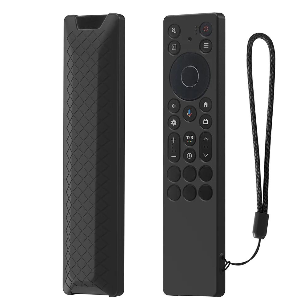 Für TCL RC923A/RC813A Silikon Fernbedienungshülle mit Lanyard Sturzsichere RC-Hülle Fernseh-RC-Gehäuse TV-Zubehör Werkzeug