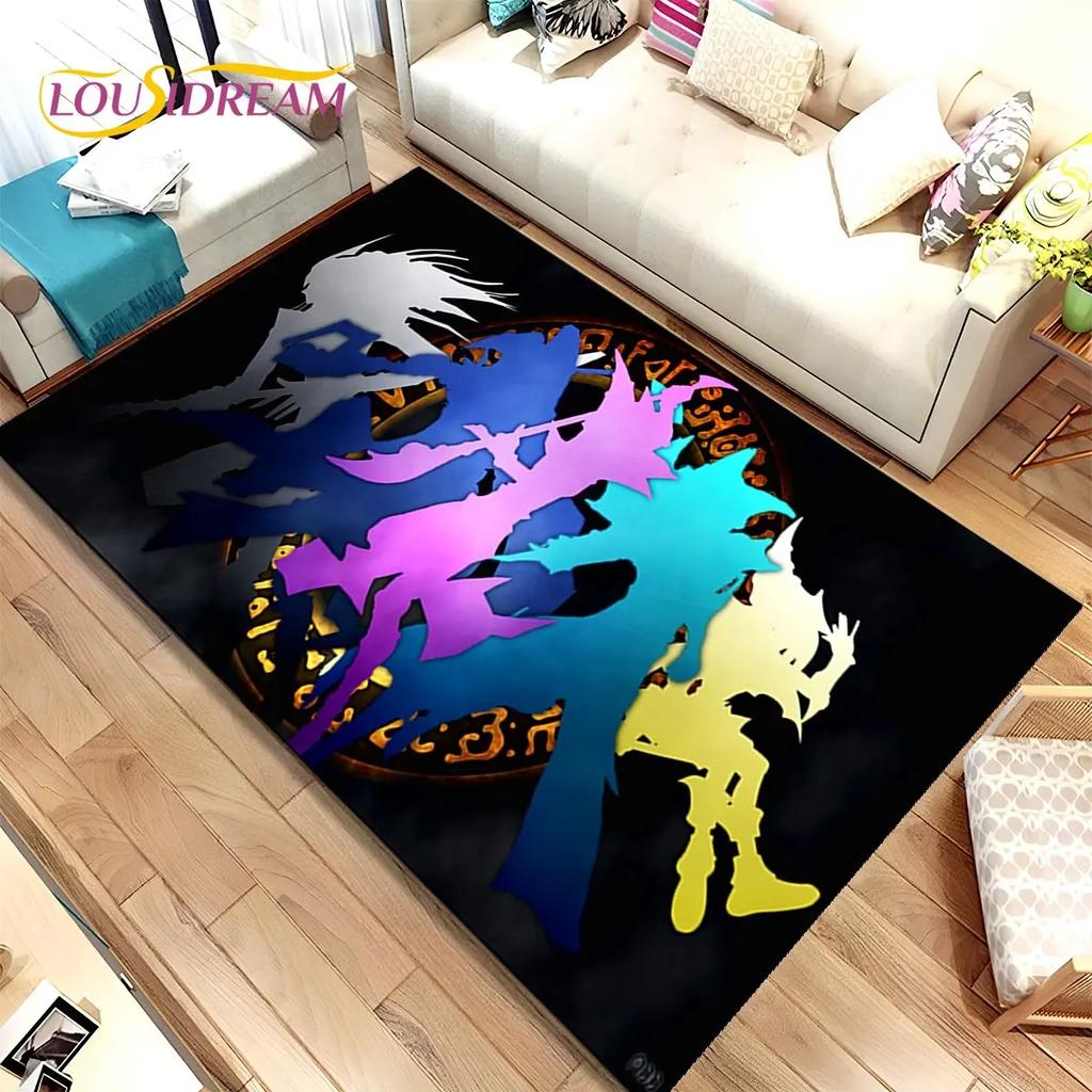 Yu-Gi-Oh CARTA MOSTRO Tappeto Anime Grande, Tappeto per Soggiorno Camera da Letto Divano Decorazione, Tappetino Antiscivolo 3D per Bambini