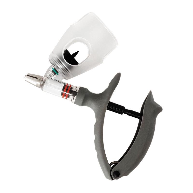 Adjustable 2/5ml Veterinary Continuous Injection Syringe for Livestock