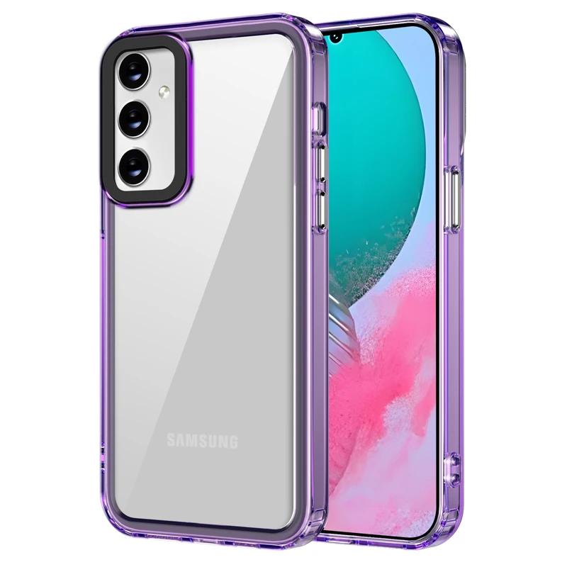 Shockproof Clear Acrylic Case for Samsung Galaxy S21FE S20FE S23 S22 Plus Ultra M54 A73 A54 A34 A24 A13 A32 M33 M14 M32 53 Cover