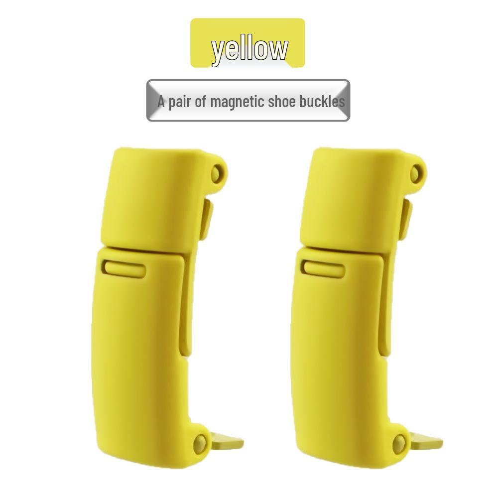 Magnetic No-Tie Elastic Shoelaces and Buckles