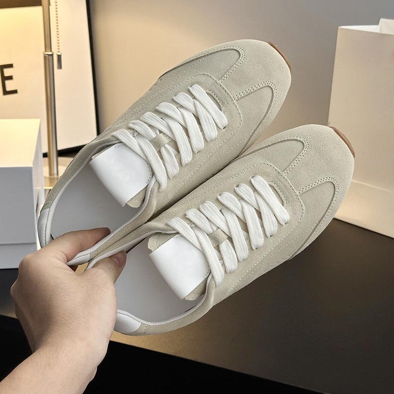 Unisex Leather Velvet Casual Shoes Men's Loafers Walking Sneakers Designer Luxury German Training Shoes for Women