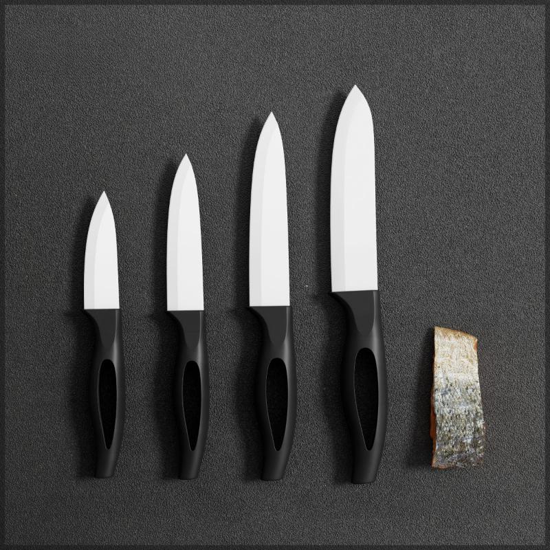 Ceramic Fruit Knife for Kitchen 3 4 5 6 Inch Chef Knife with Sheath Utility Slicing Cooking Tool for Vegetable Rustproof Zirconig