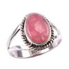 Piatră prețioasă Rodocrozit Natural 925 Argint Sterling Masiv Bijuterii Inel M.6 t4o33