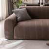 High Elasticity Solid Striped Sofa Cover Soft Polar Fleece Stretch Corner Couch Cover 1/2/3/4/5 Seater Pet Friendly Home Textile