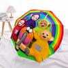Teletubbies Fashionable Automatic Opening/Closing Folding Umbrella. Portable and Foldable, Ideal for Gift, Travel, and Daily Use.