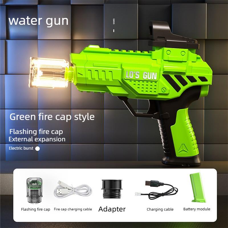 Non-Toxic Electric Water Gun High Pressure Squirt Gun Automatic Shooting Watergun Summer Outdoor Beach Pool Garden Fight Toy Gun Kids Gift