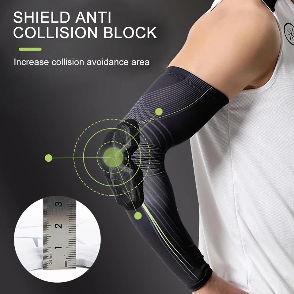 1Pcs Sports Elbow Pads Anti-Collision Compression Arm Sleeves Protector For Basketball Football Bike Outdoor Guard